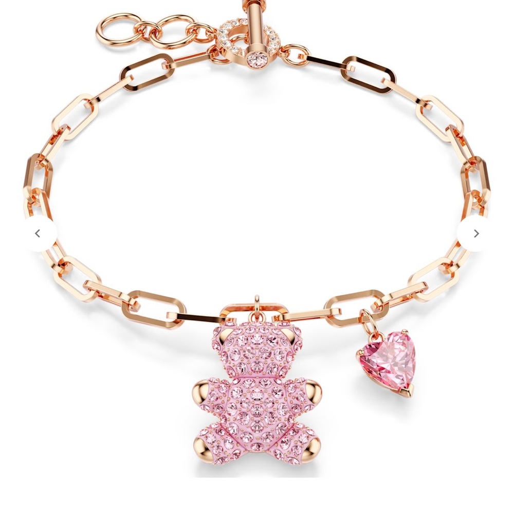 ❤️SOLD❤️ Authentic Swarovski Pink Crystal Bear Bracelet